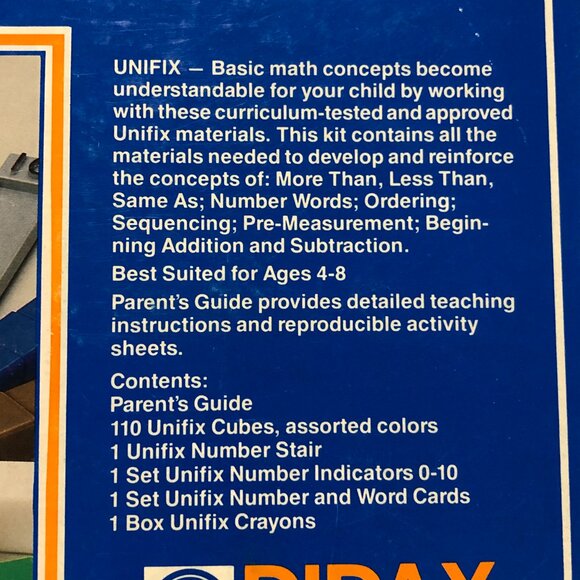 Unifix Mathematics Home Helper Didax N42-K7 Homeschool Education Cubes VTG - Picture 4 of 5